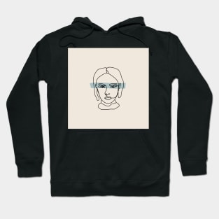 fashionista line art Hoodie